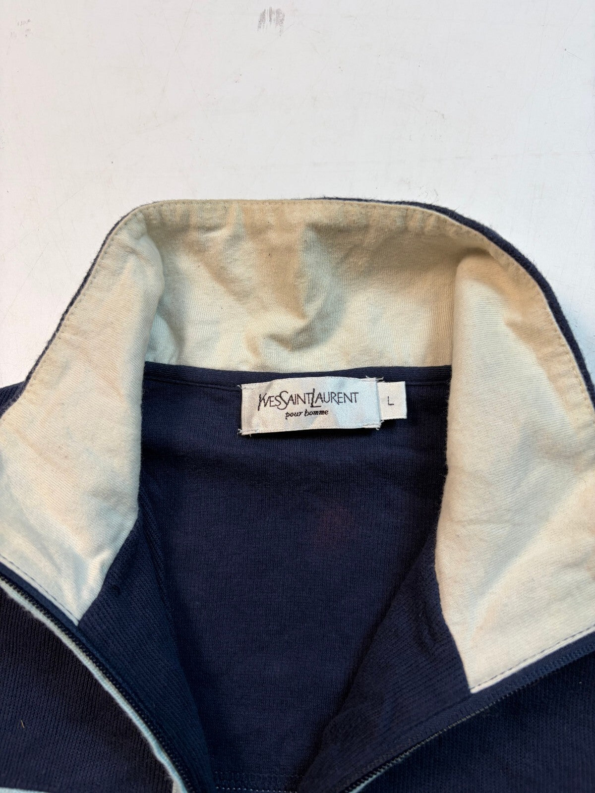 Vintage 90s YSL Yves Saint Laurent track top (L)