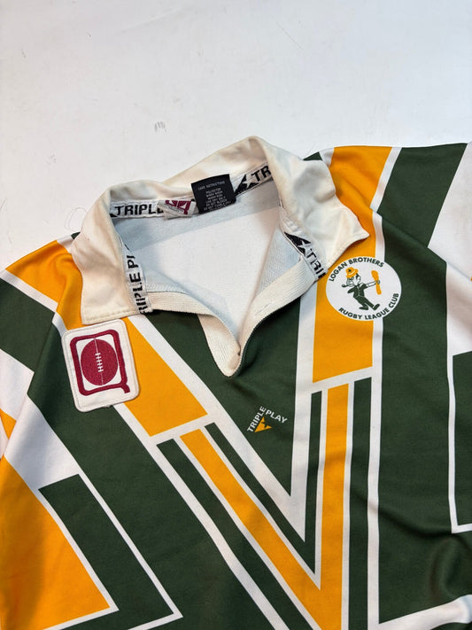 Vintage Logan Brothers player issue rugby league shirt (M)