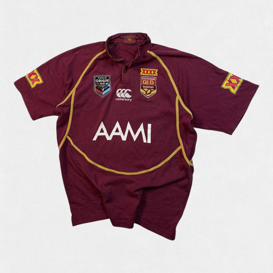 Vintage Queensland maroons state of origin 2013 Canterbury rugby league shirt (M)