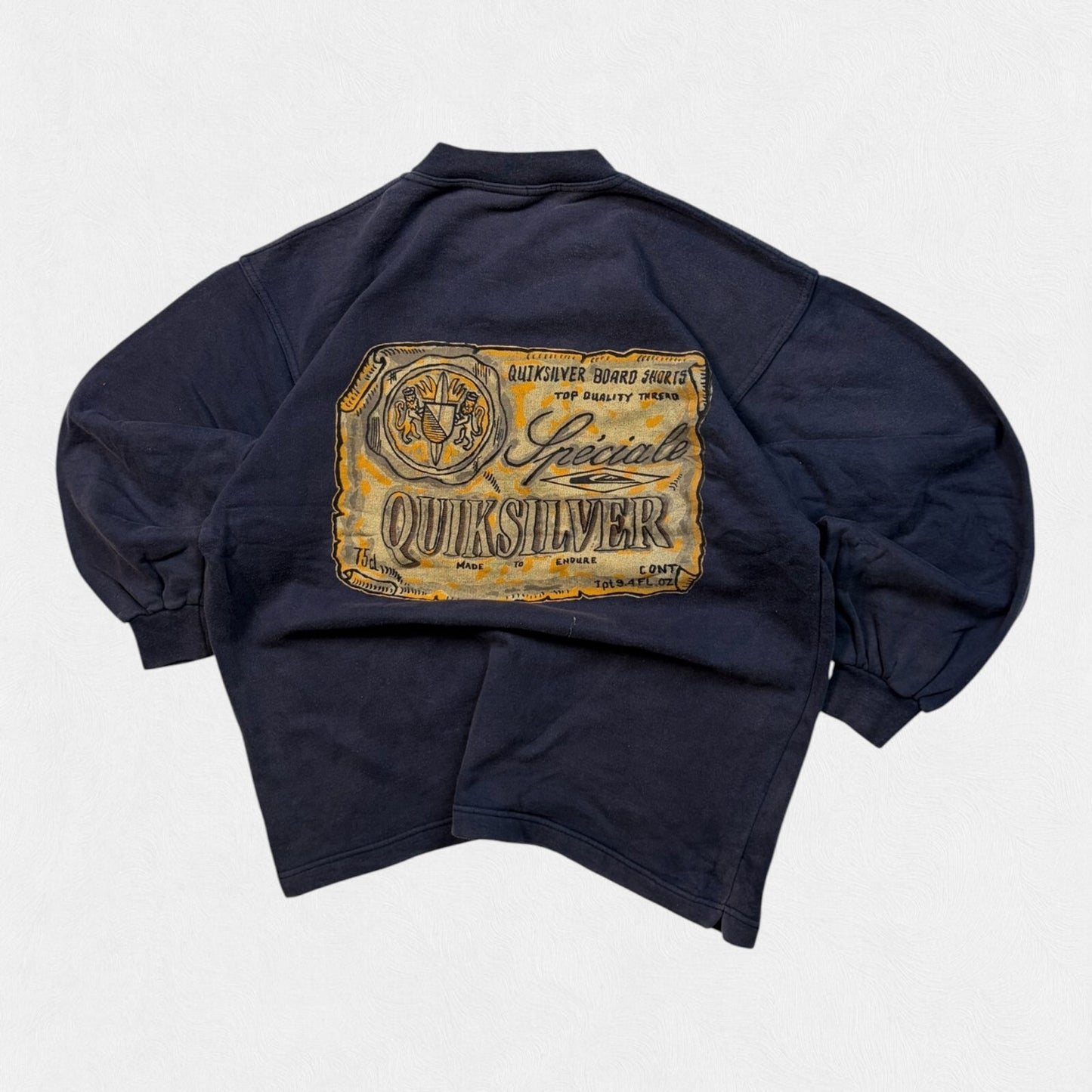 Vintage 90s Quiksilver graphic surfing sweatshirt (M)