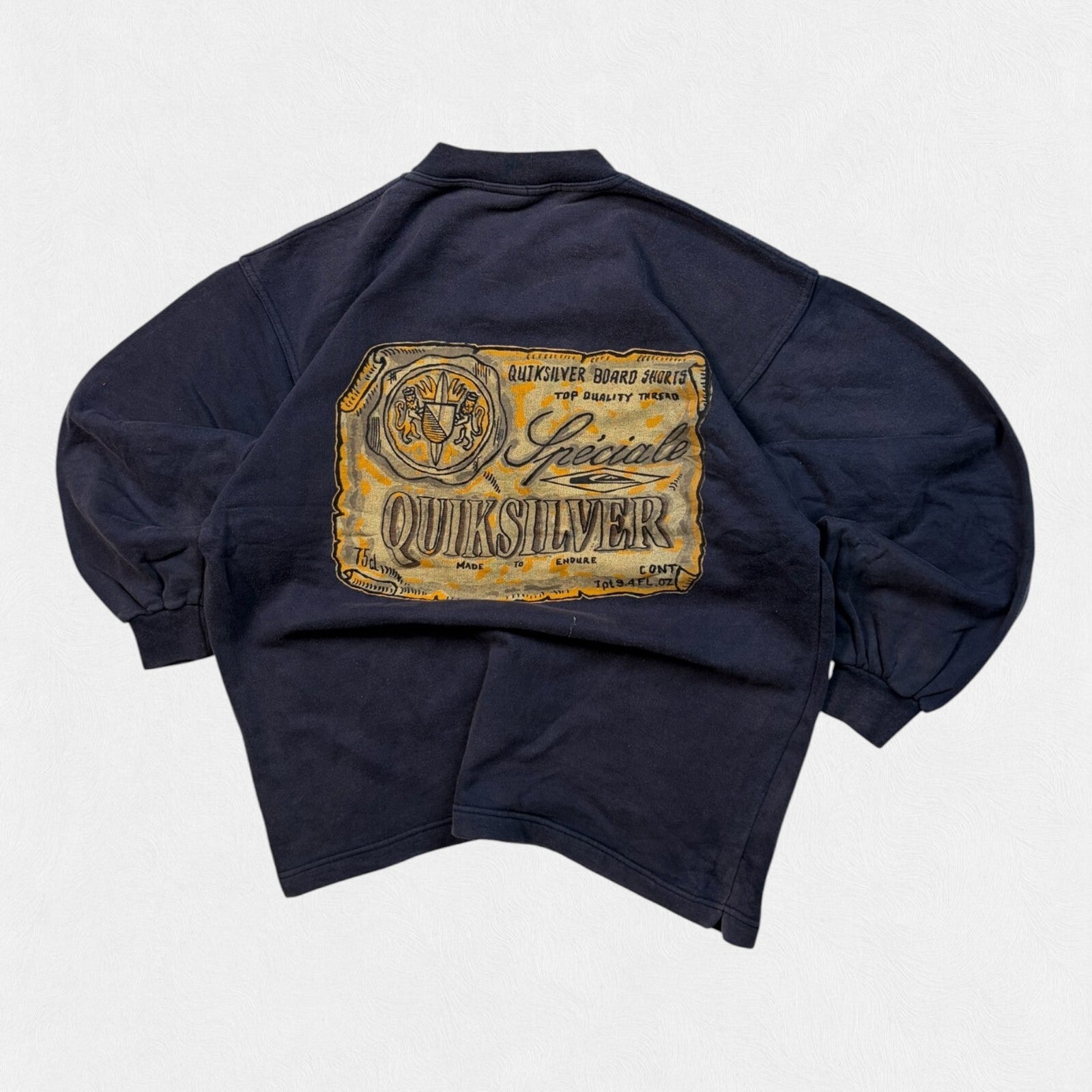 Vintage 90s Quiksilver graphic surfing sweatshirt (M)