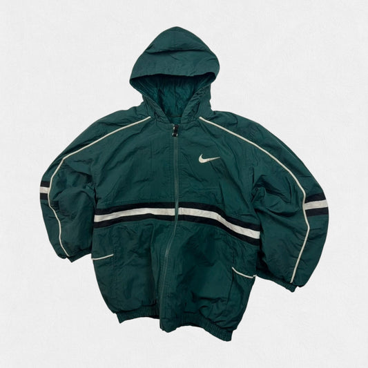 Vintage 90s Nike padded hooded jacket (S)