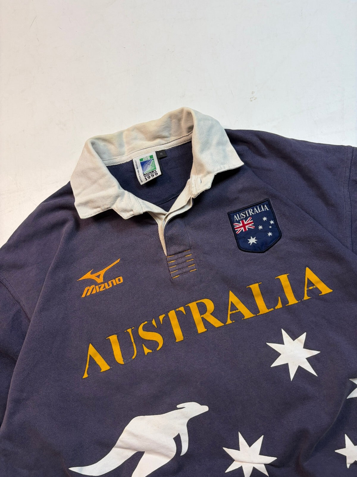 Vintage Australia 1999 world cup Mizuno rugby union shirt (XL)