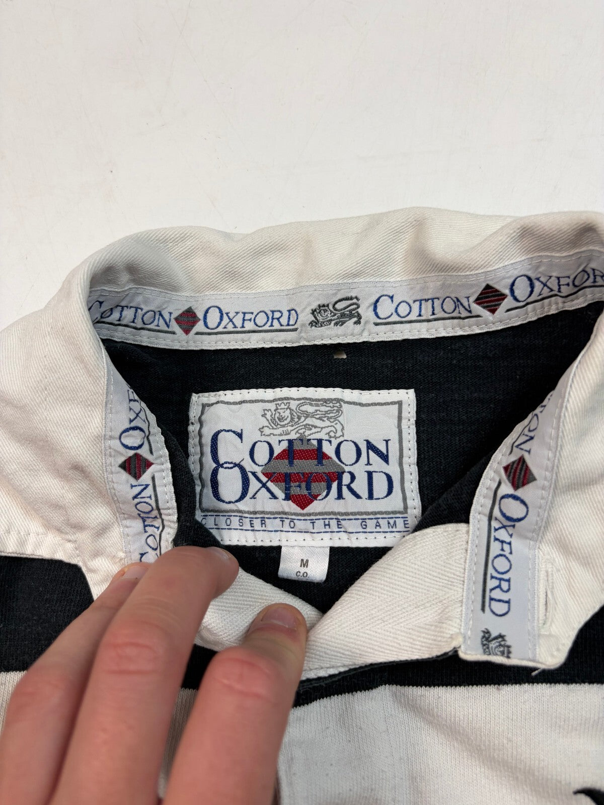 Vintage Barbarians 1993/94 Cotton Oxford rugby shirt (M)