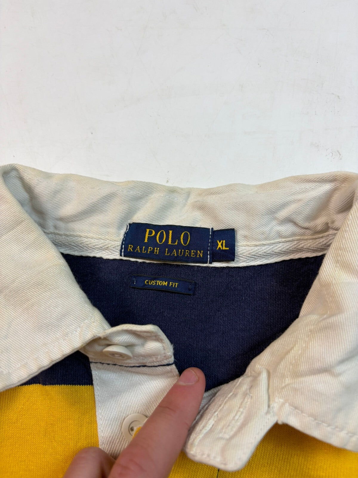 Ralph Lauren striped rugby polo shirt (XL)