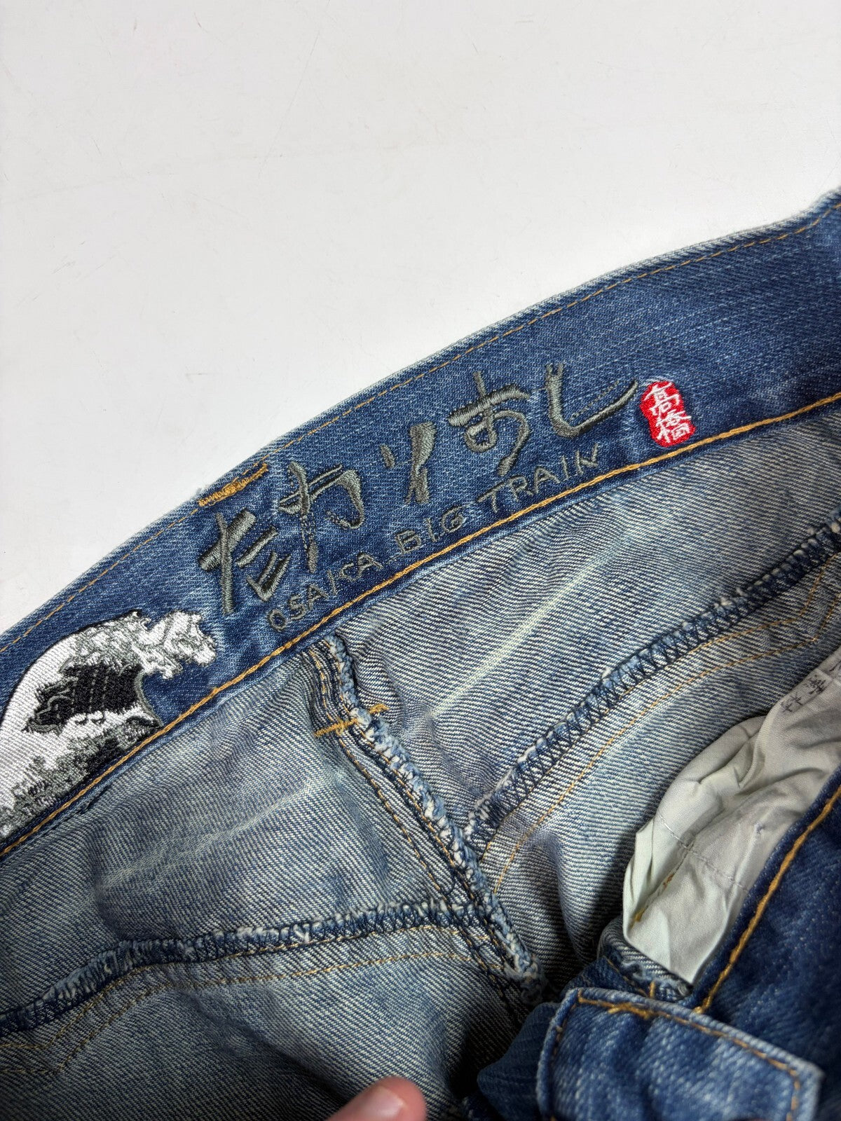 Vintage Y2K Big Train Japanese bootcut hip hop jeans (W32)