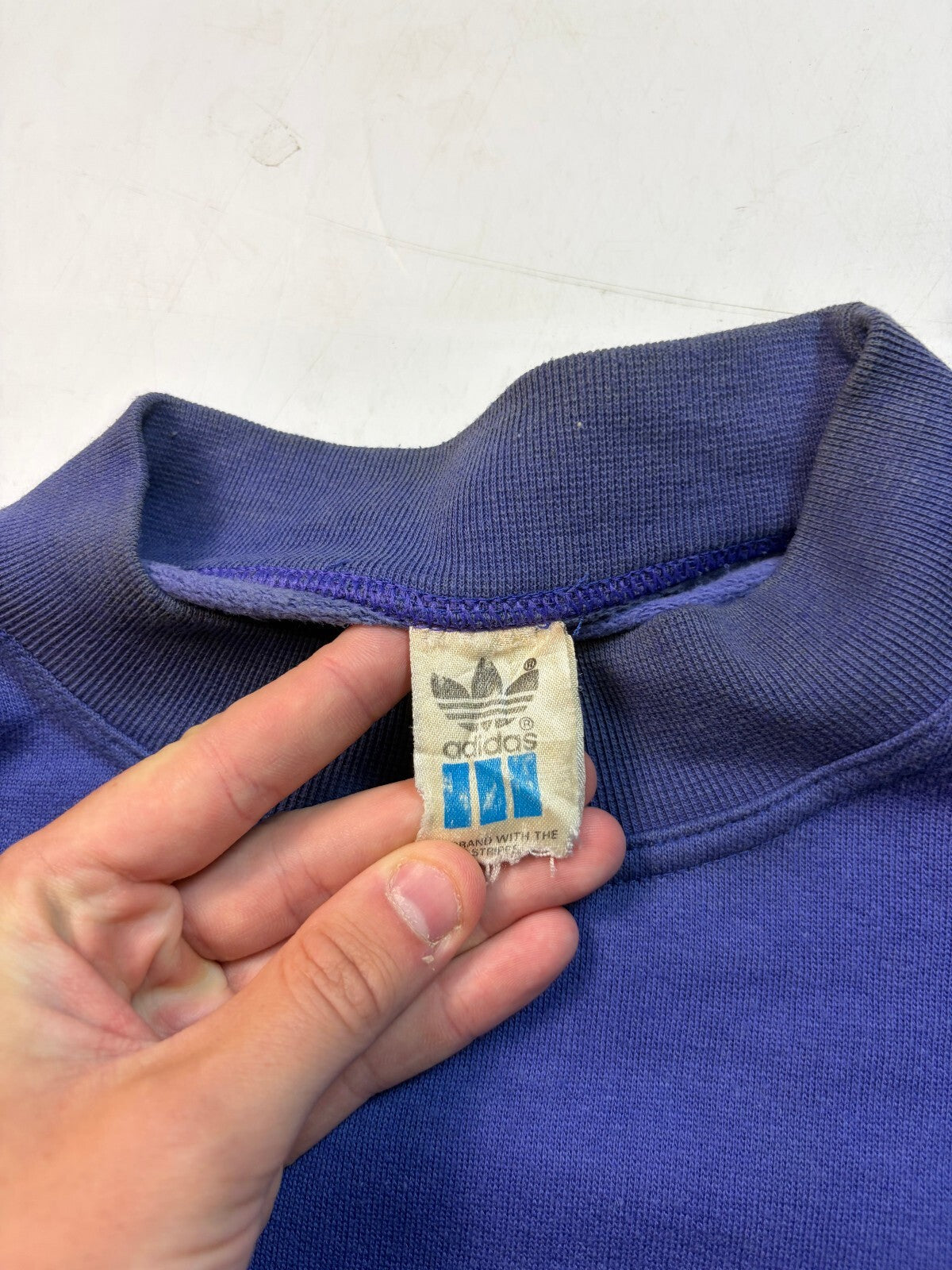 Vintage 80s adidas originals small logo sweatshirt (L)