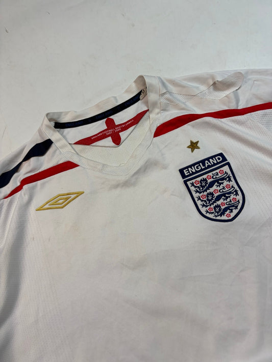 Vintage England 2007-09 Umbro home football shirt (XXL)