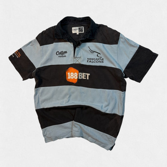 Vintage Newcastle Falcons 2010/11 Cotton Traders rugby shirt (L)