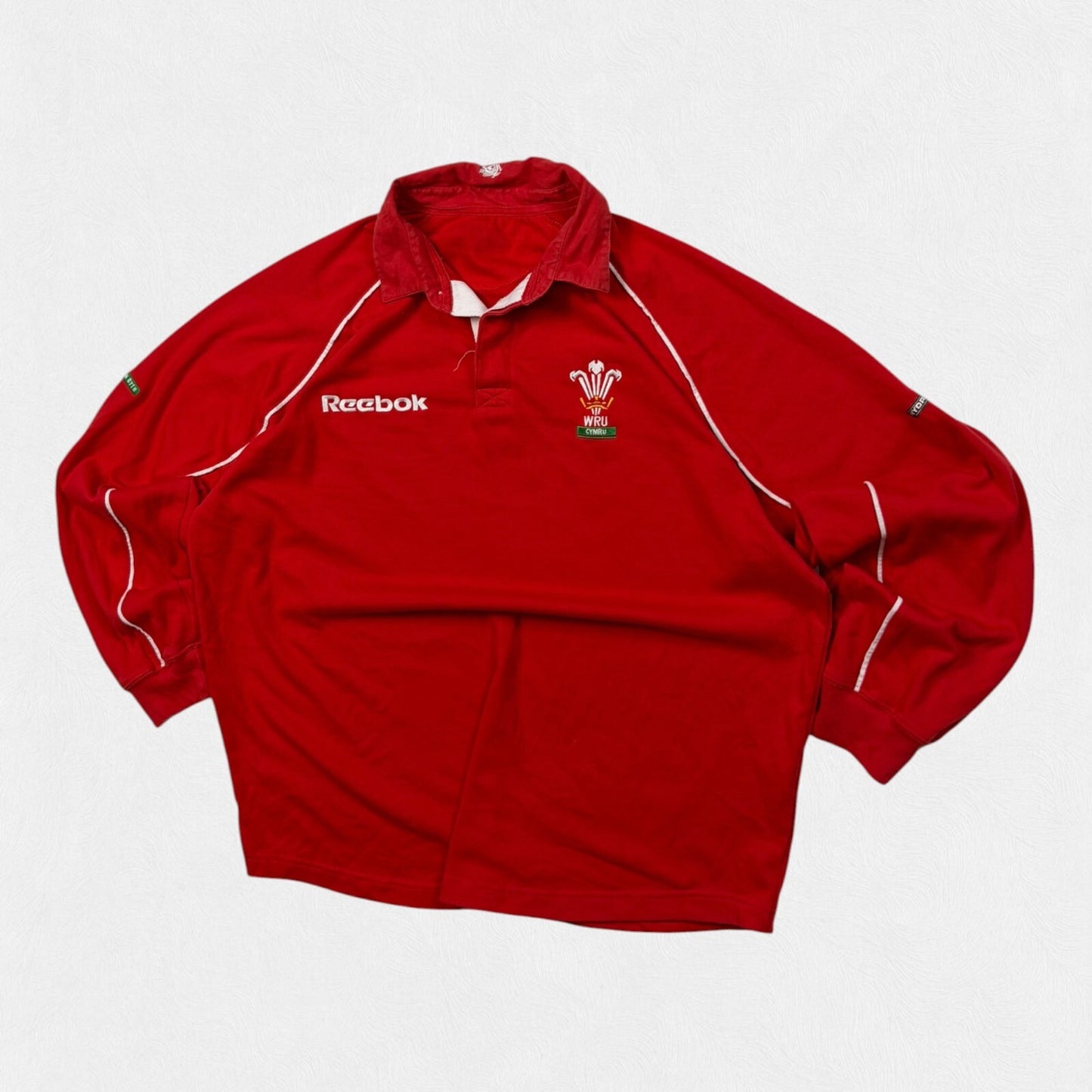 Vintage Wales 2001/02 Reebok rugby union shirt (L)