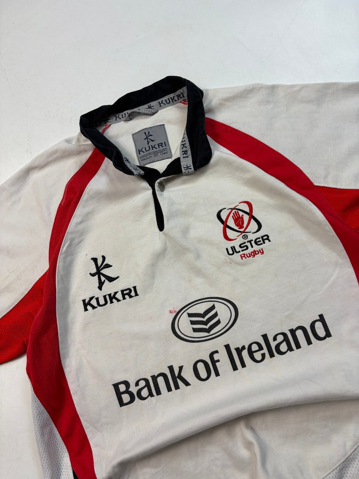 Vintage Ulster 2008-10 Kukri rugby union shirt (M)