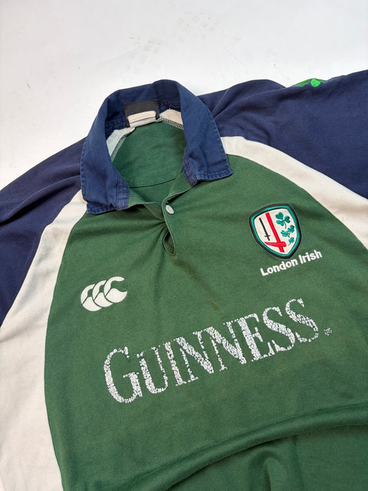 Vintage London Irish 2004/05 Canterbury Guinness rugby shirt (L)