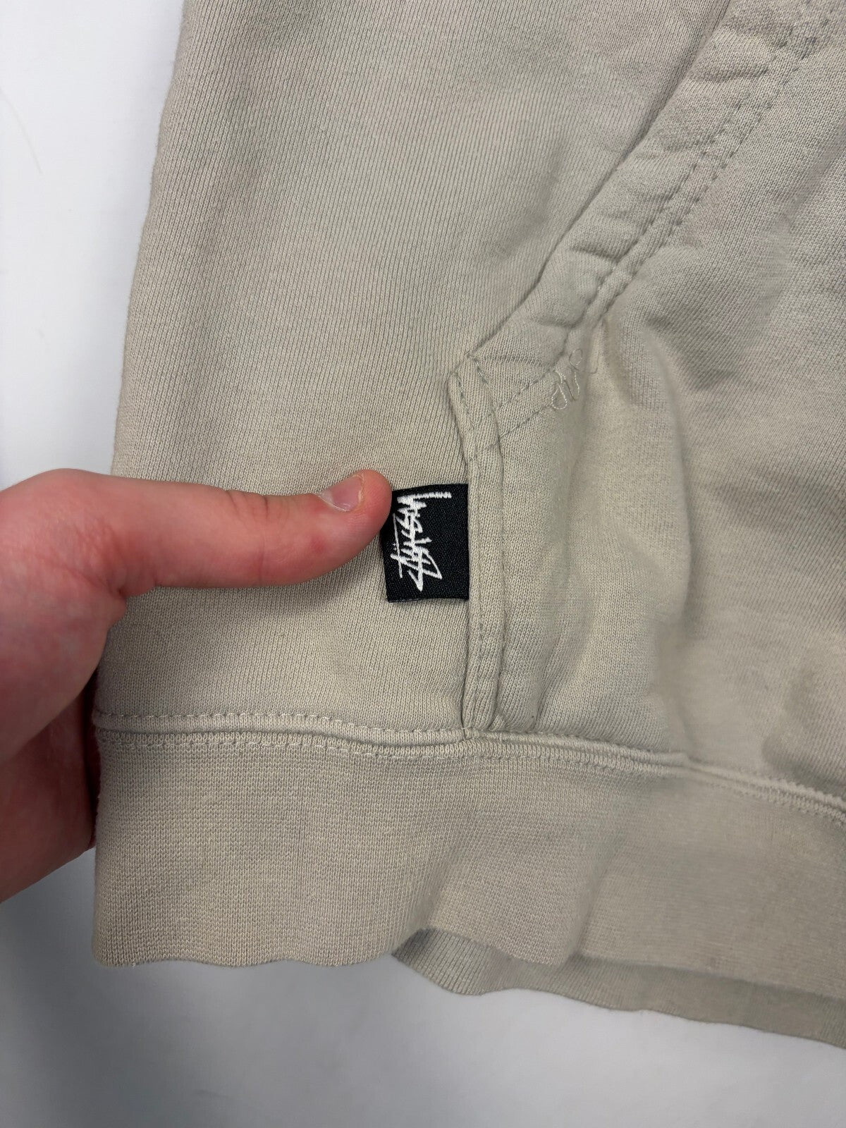 Stussy script spell out hoodie (M)