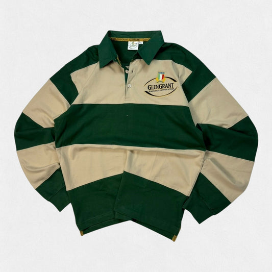 Vintage Italy striped rugby polo shirt (L)