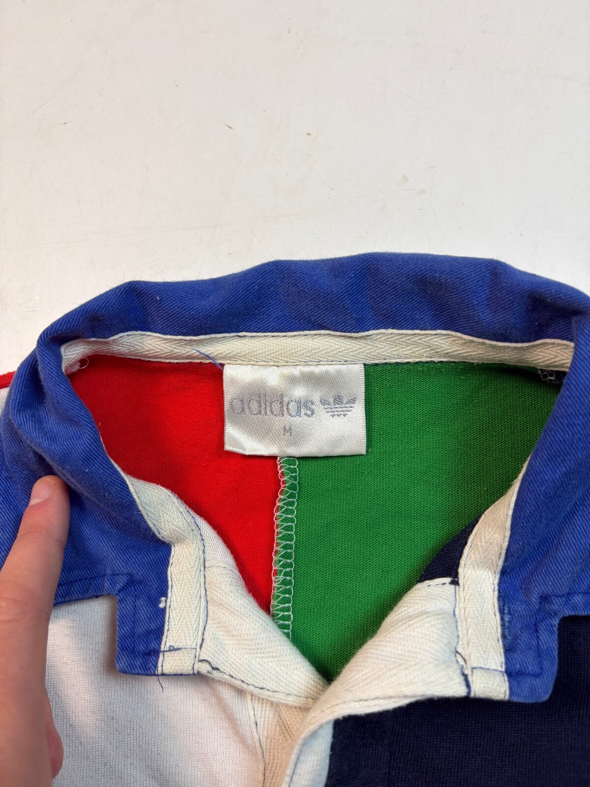 Vintage 90s Five nations Adidas originals rugby union shirt (M)