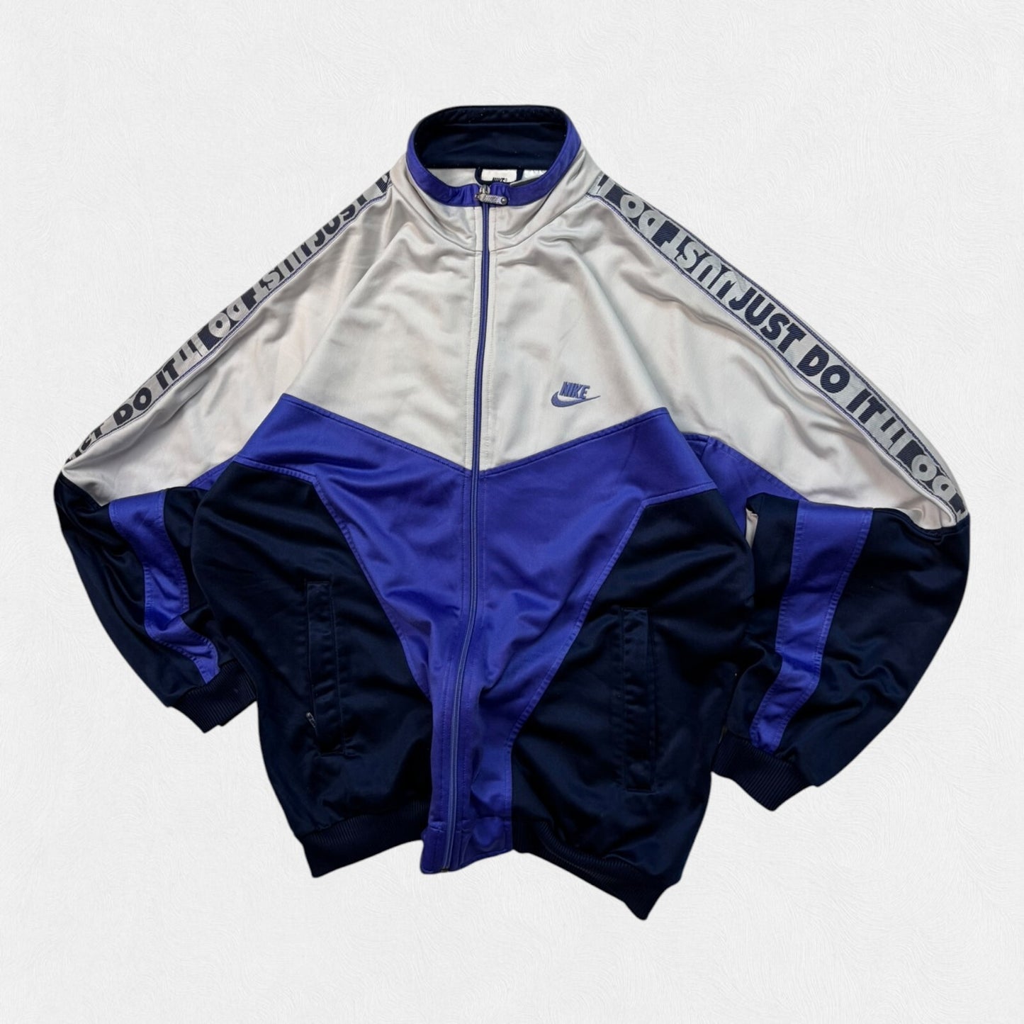 Vintage 90s Nike colour block side stripe full tracksuit (L)