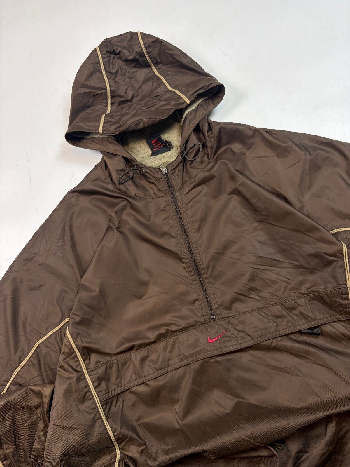 Vintage 90s Nike centre swoosh windbreaker anorak jacket (XL)