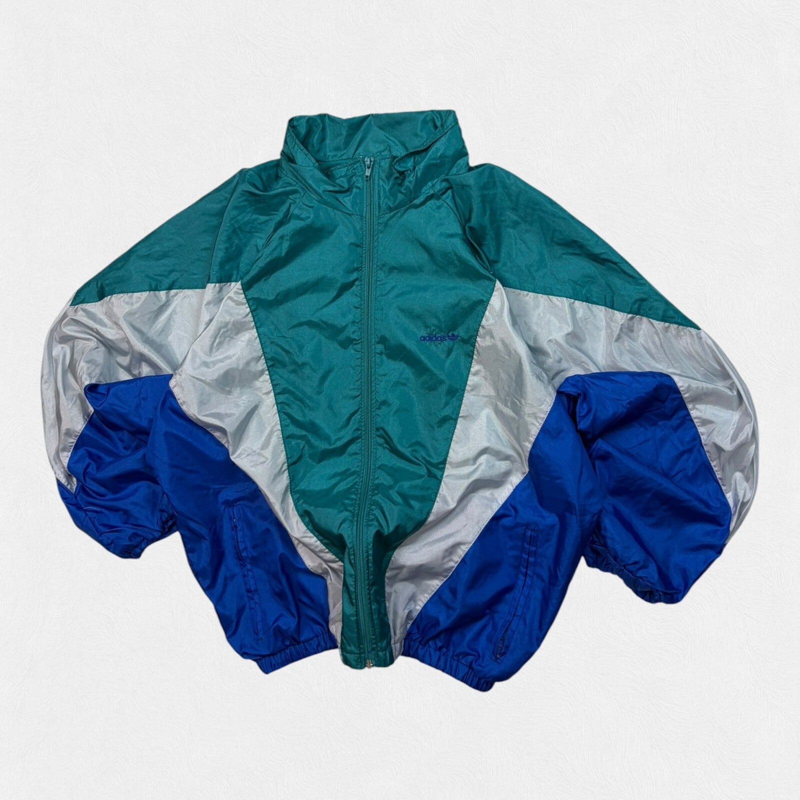 Vintage 90s Adidas originals colour block shell tracksuit (M)