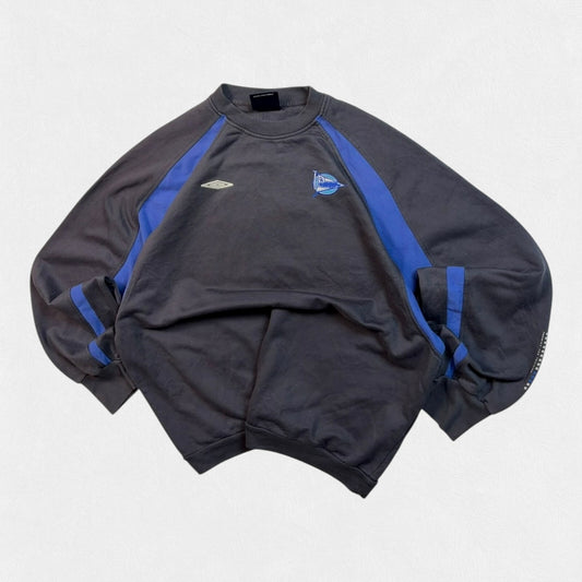 Vintage Deportivo Alaves 2002/03 Umbro football sweatshirt (L)
