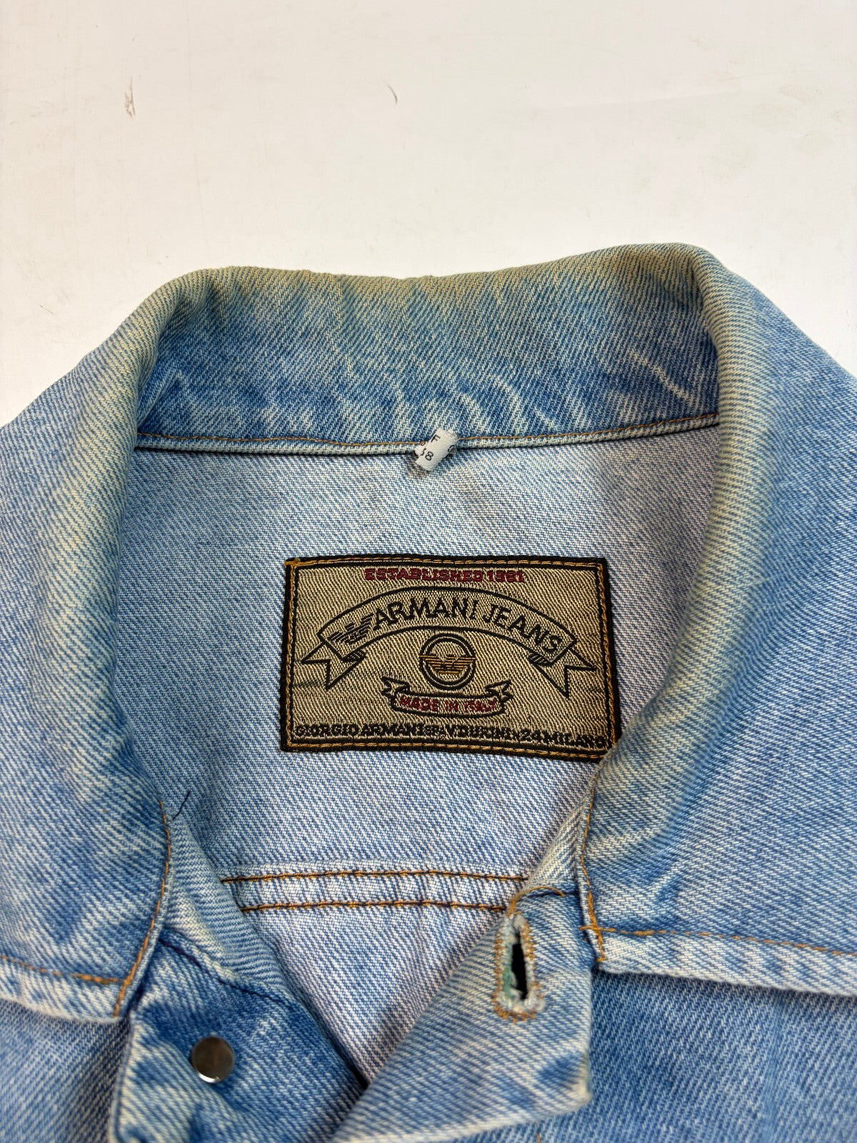 Vintage Y2K Armani jeans denim jacket (M)