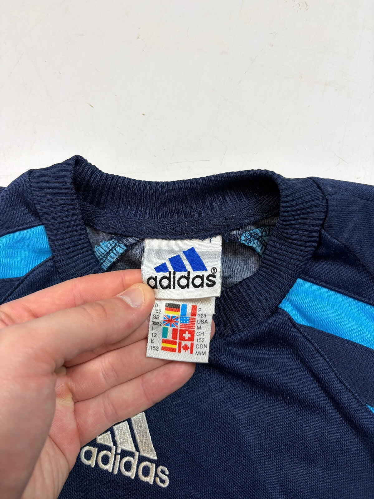 Vintage Olympique Marseille 1997/98 Adidas football sweatshirt (YM)