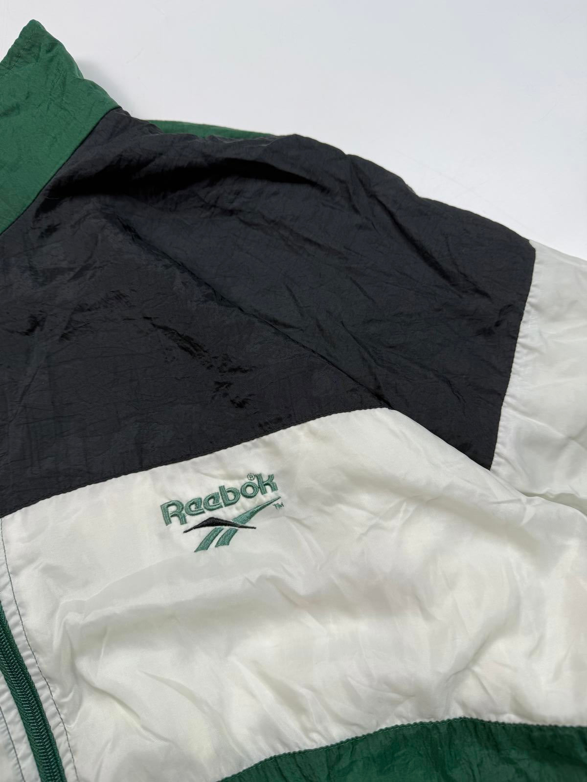 Vintage 90s Reebok colour block shell track jacket (L)