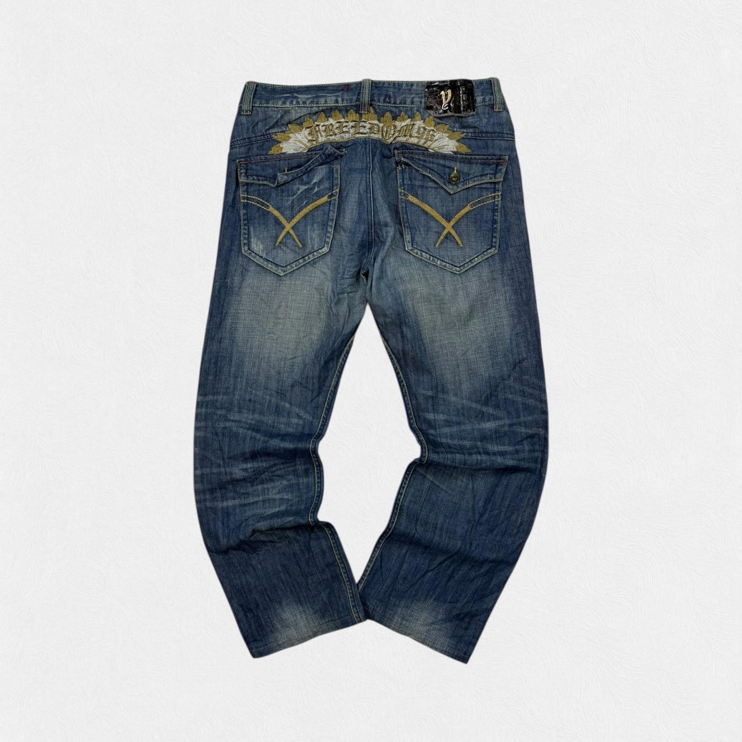 Vintage Y2K baggy hip hop Jeans (W34)