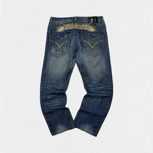 Vintage Y2K baggy hip hop Jeans (W34)