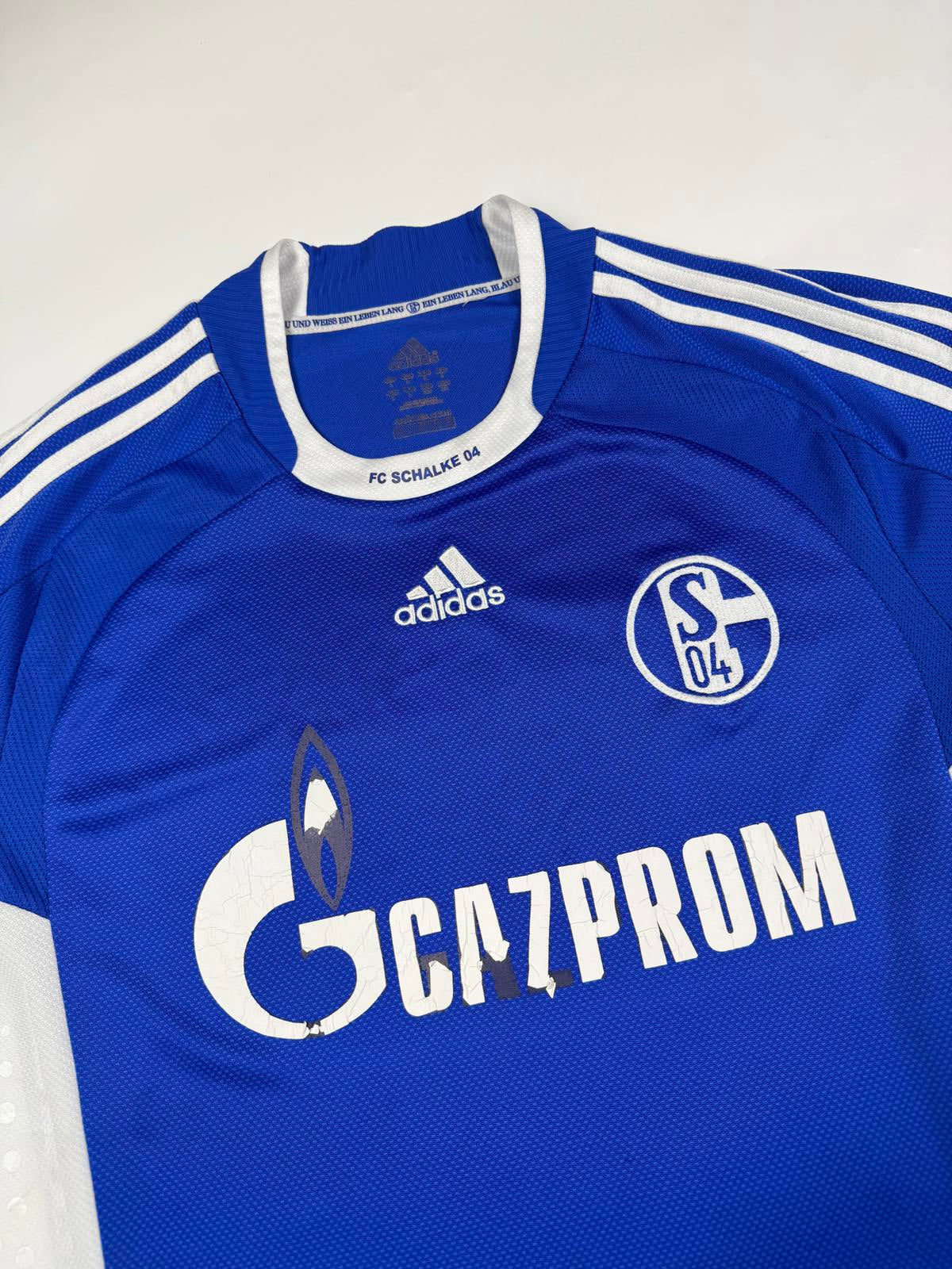 Vintage Schalke 2008-10 Adidas home football shirt (L)