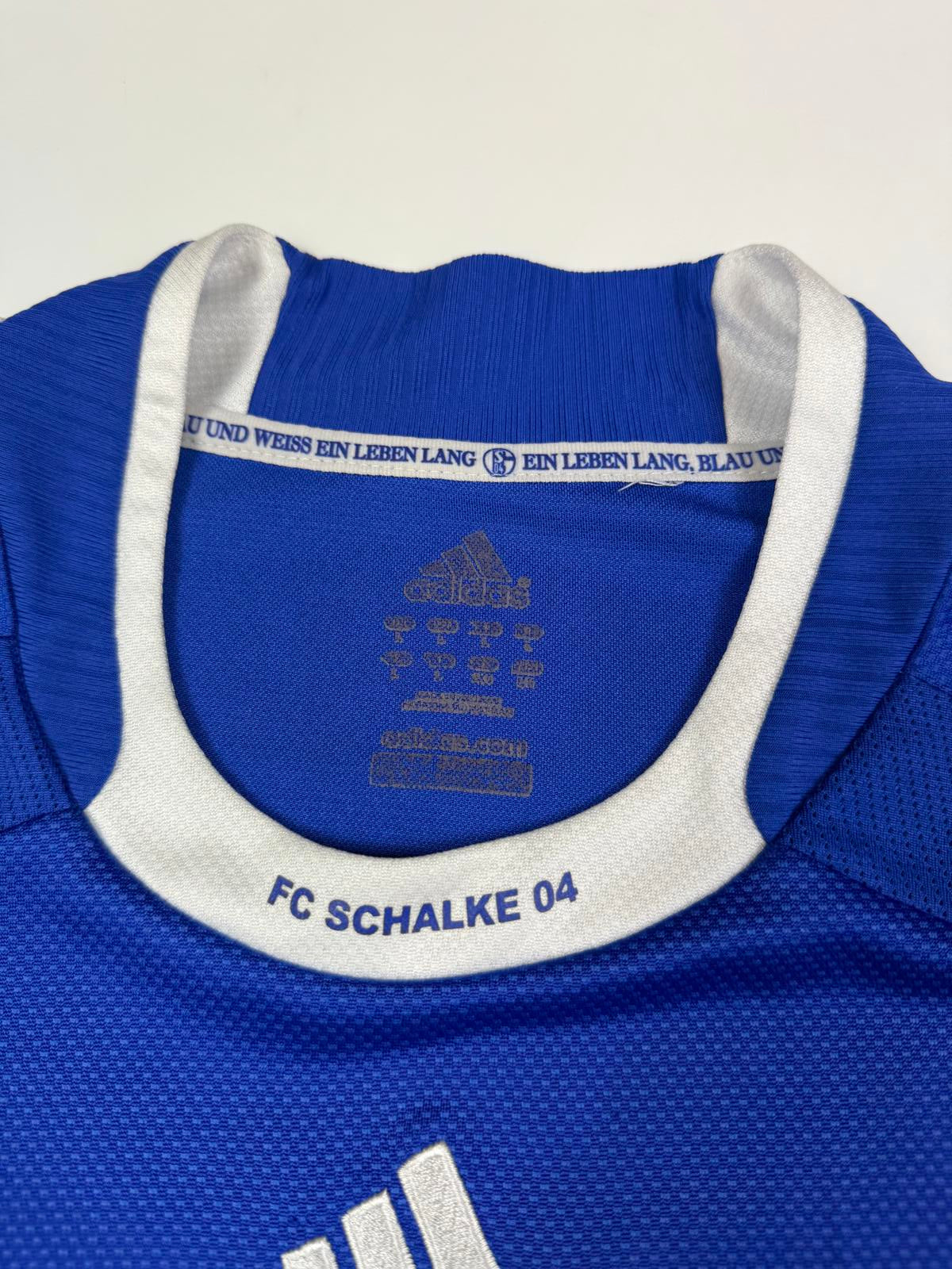 Vintage Schalke 2008-10 Adidas home football shirt (L)