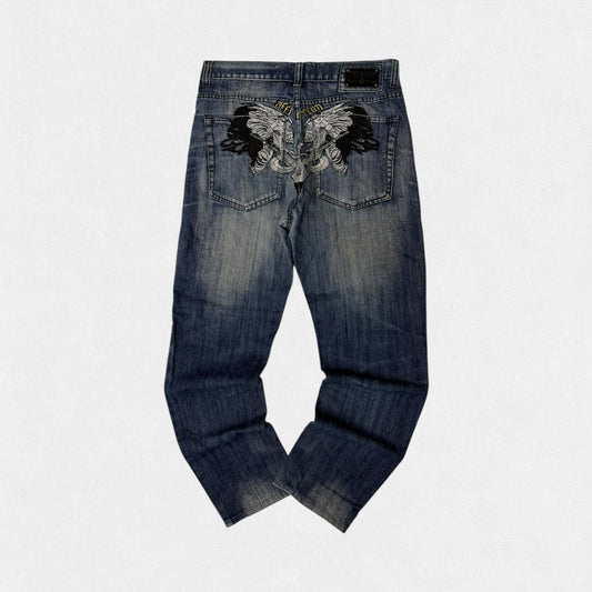Vintage Y2K Affliction hip hop Jeans (W34)