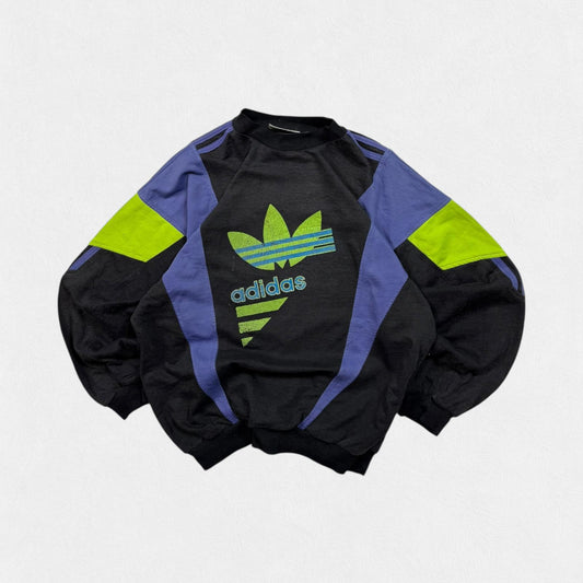 Vintage 90s Adidas originals colour block sweatshirt (XS)