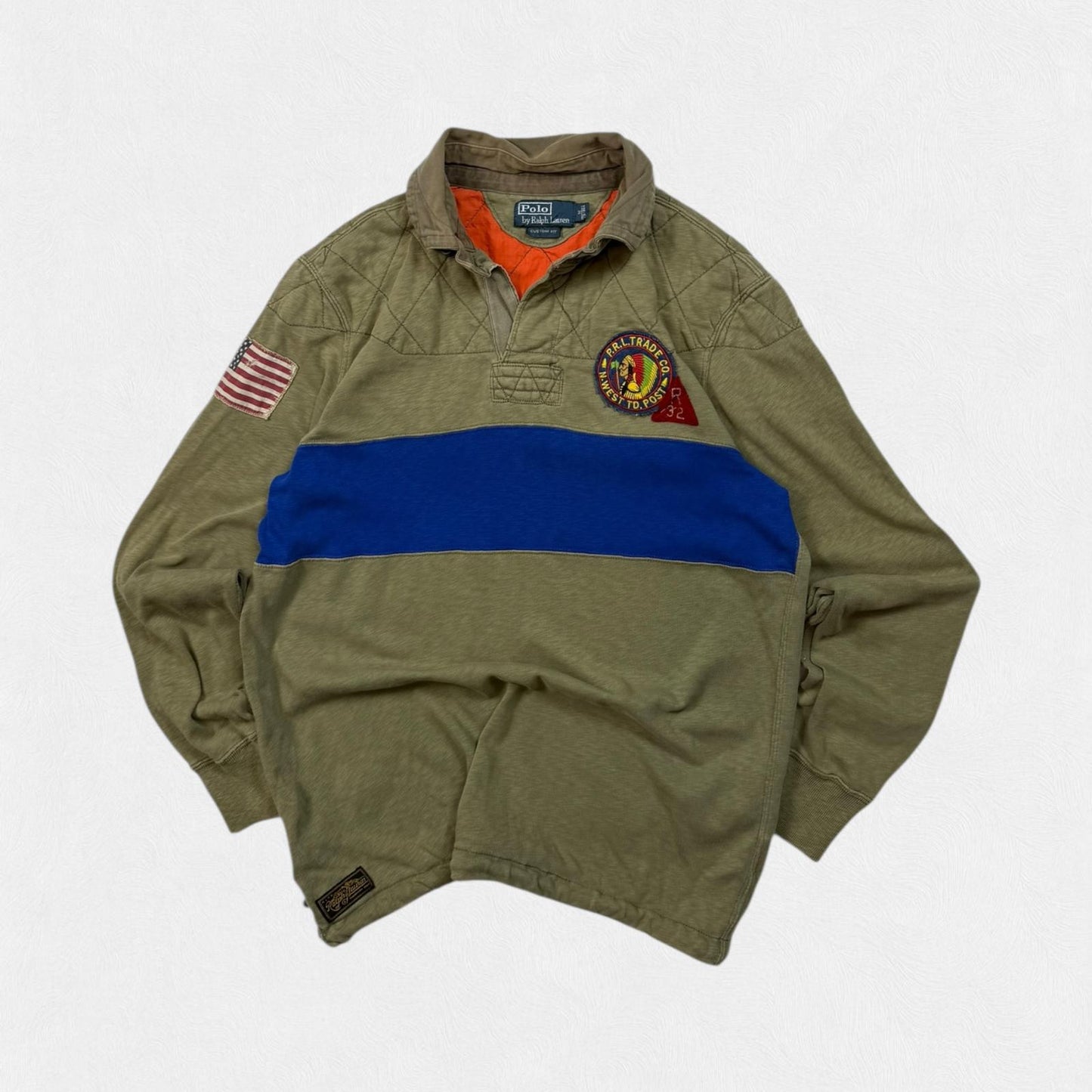 Vintage Polo Ralph Lauren Trade co Indian rugby polo (M)