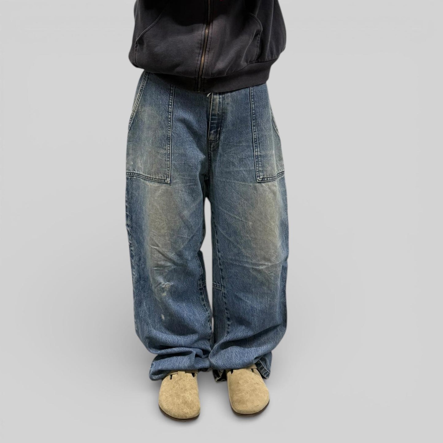 Vintage Y2K baggy hip hop carpenter jeans (W38)