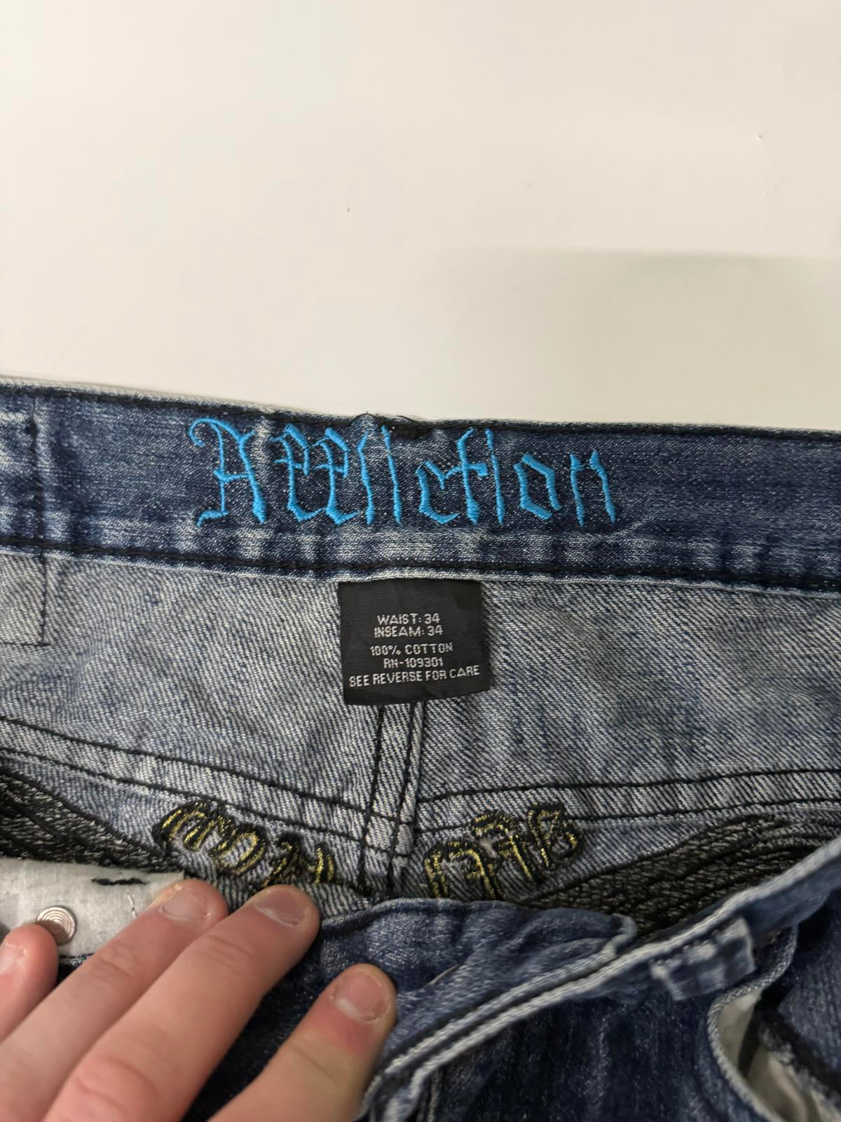 Vintage Y2K Affliction hip hop Jeans (W34)