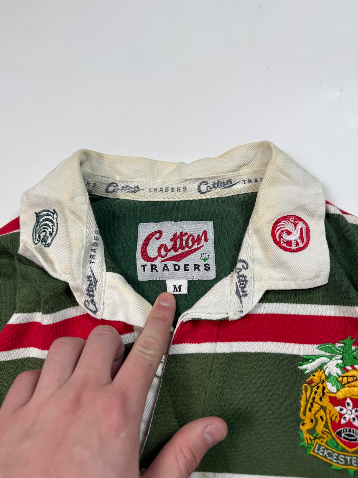 Vintage Leicester Tigers 1999-01 Cotton Traders rugby shirt (M)