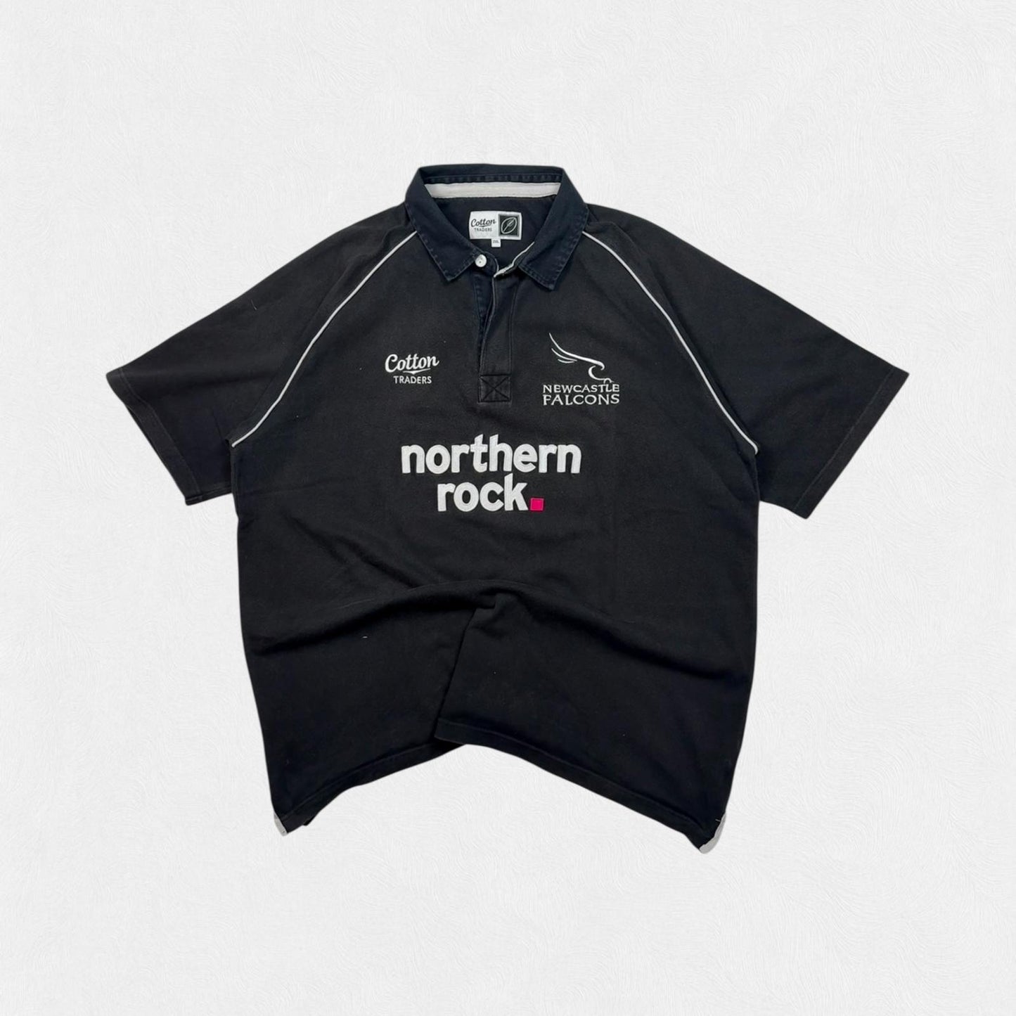 Vintage Newcastle Falcons 2008/09 Cotton Traders rugby shirt (XXL)