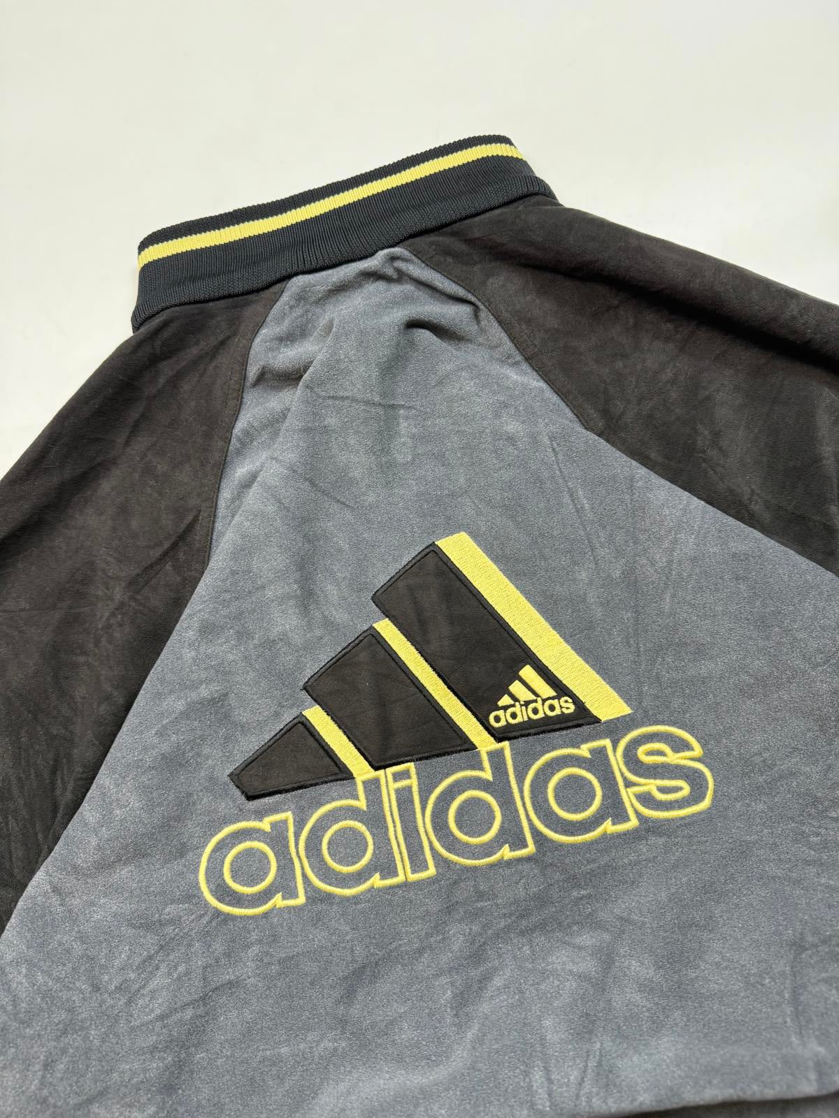 Vintage 90s Adidas velour track top (L)