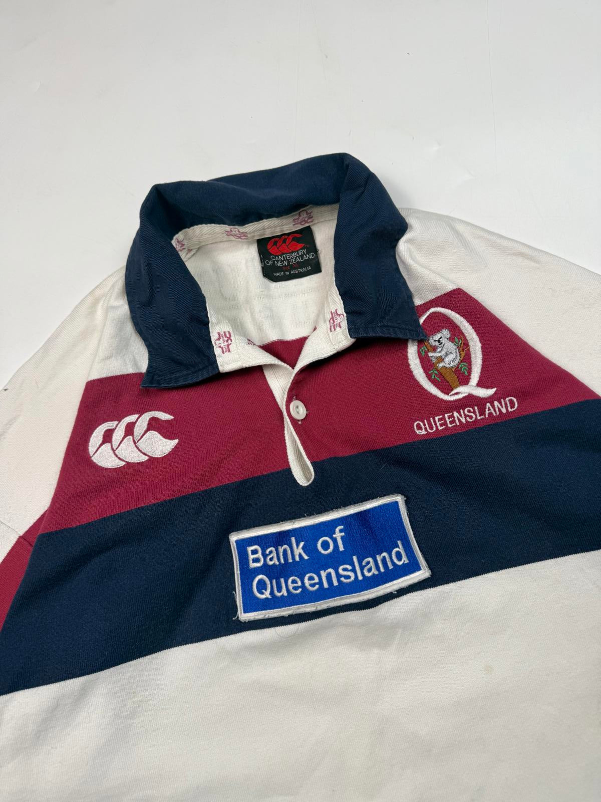 Vintage Queensland reds 2001/02 Canterbury rugby union shirt (XL)