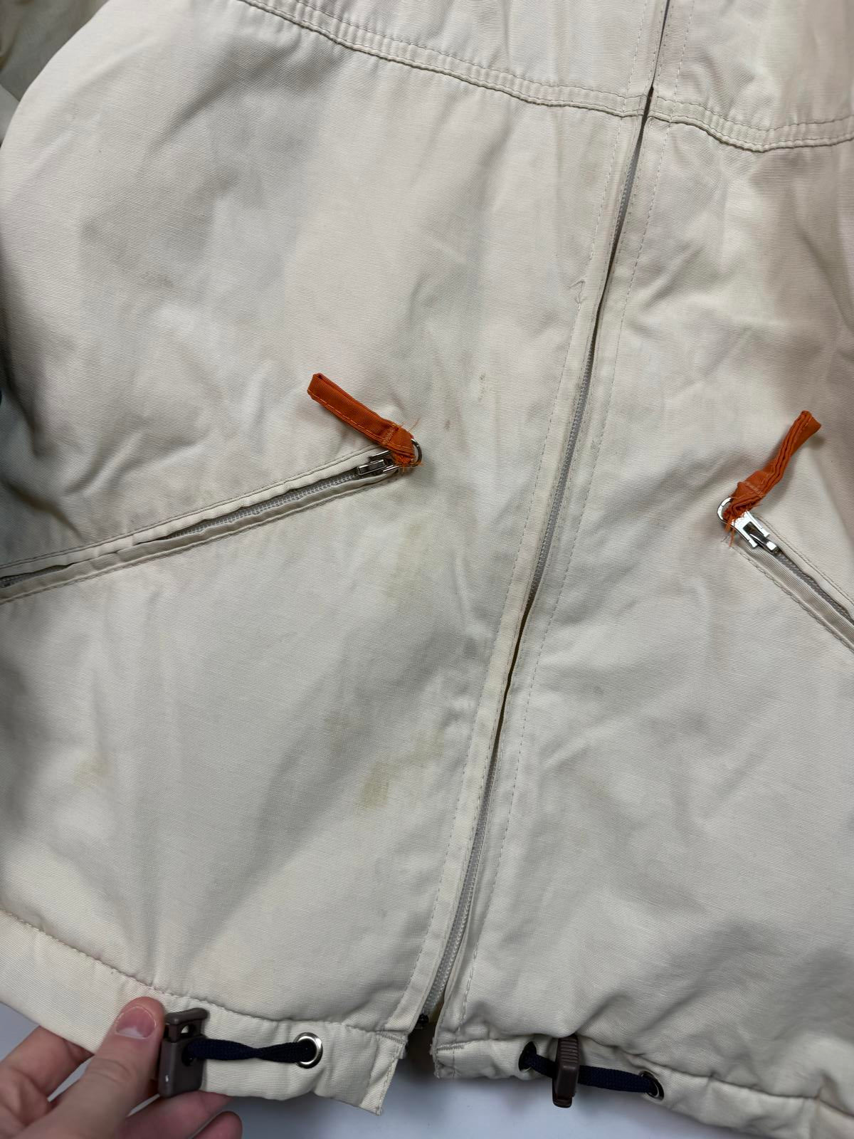 Vintage Napapijri geographic hooded jacket (M)