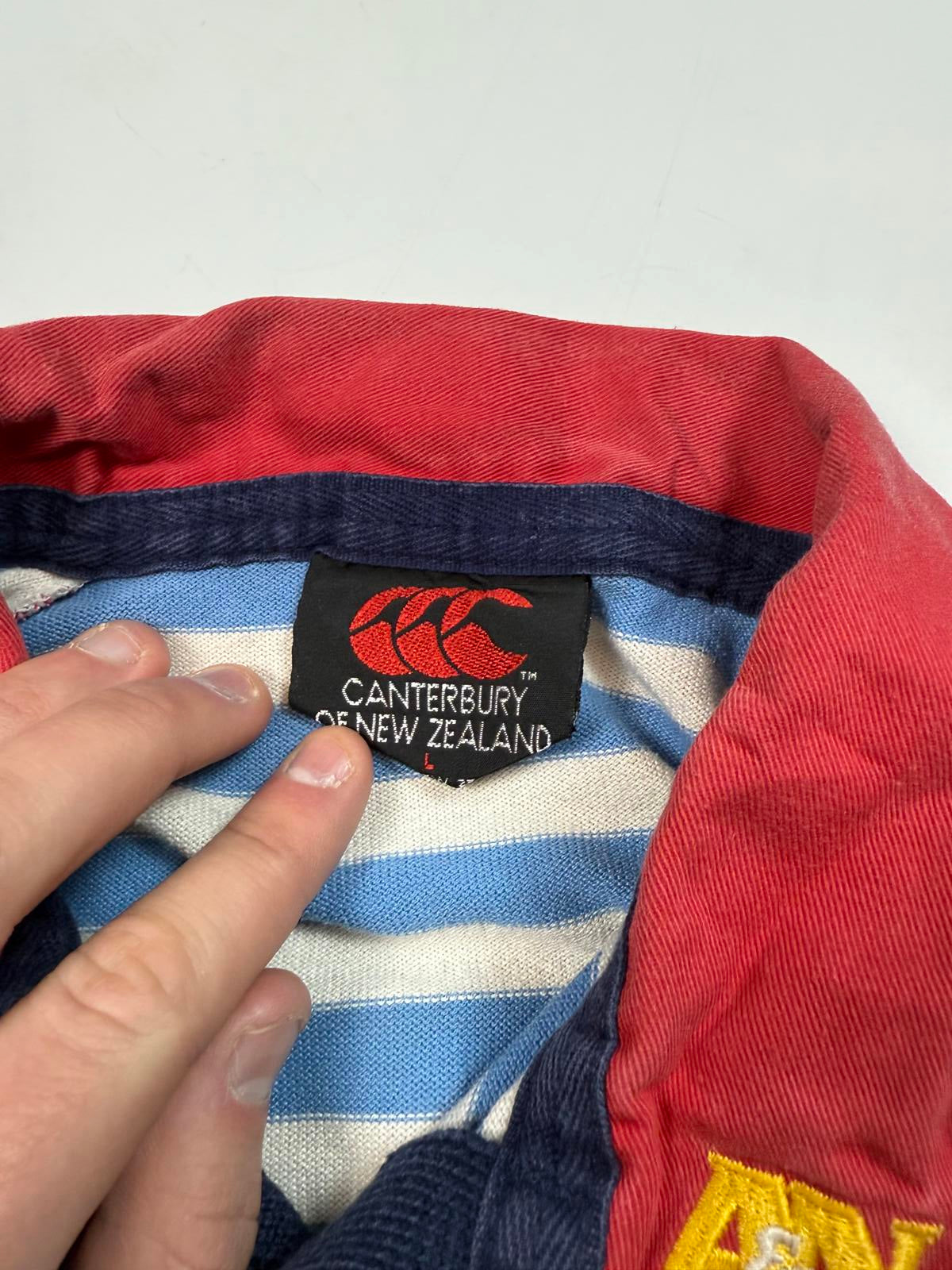 Vintage 90s Edinburgh academical Canterbury rugby union shirt (L)