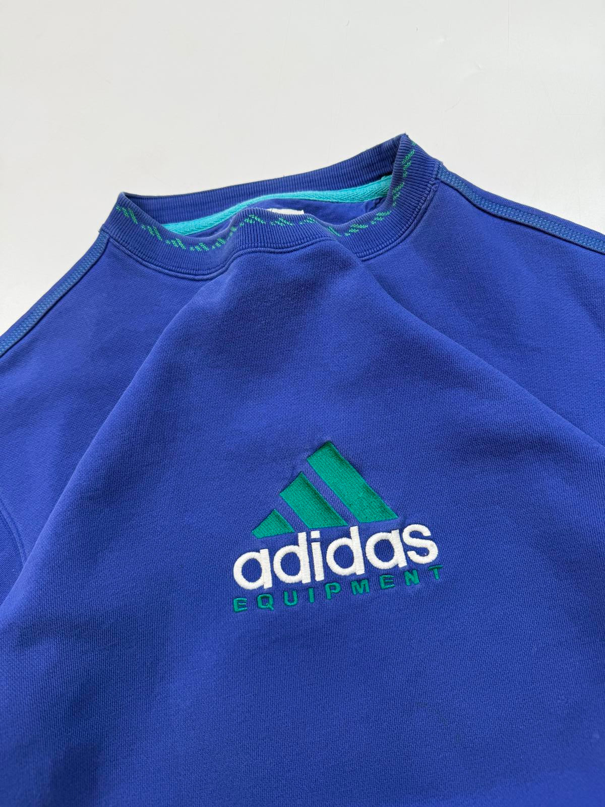 Vintage 90s Adidas equipment centre logo sweatshirt (S)
