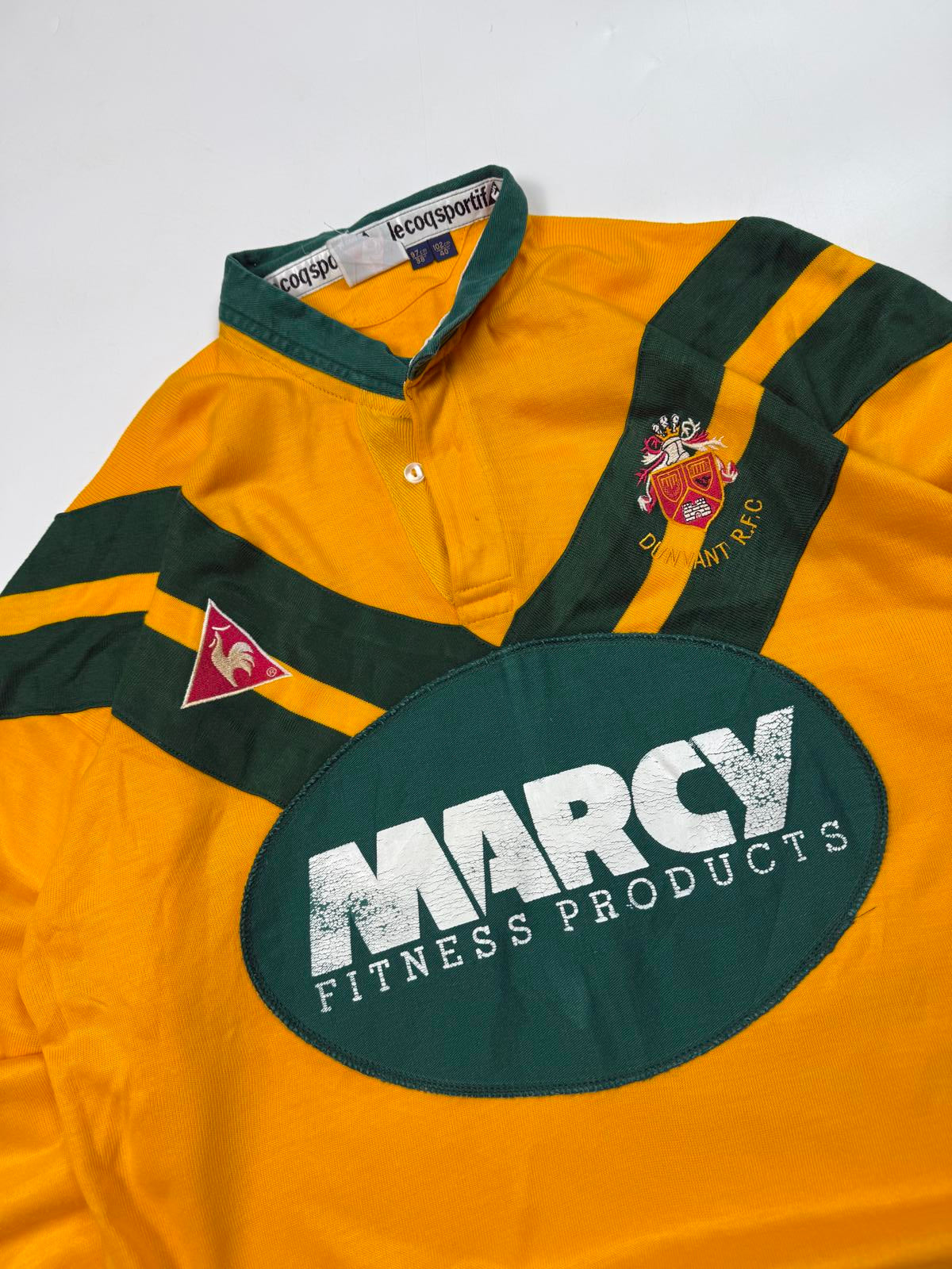 Vintage 90s Dunnant le coq sportif rugby union shirt (M)