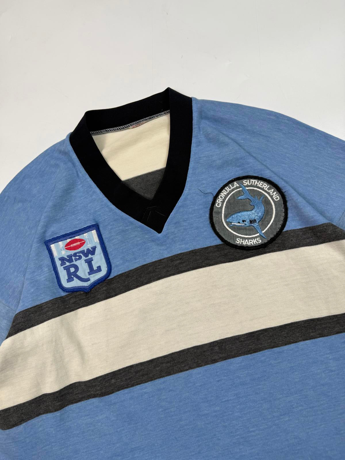 Vintage Cronulla Sutherland Sharks 1988 NSW rugby league shirt (L)