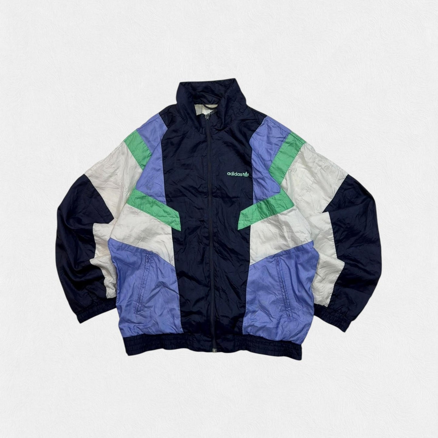 Vintage 90s adidas originals colour block track jacket (M)