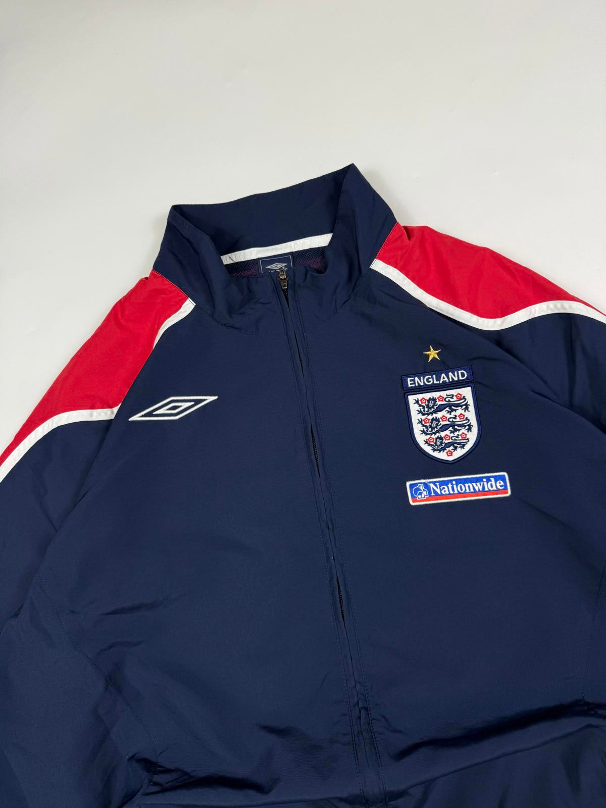 Vintage England 2007-09 Umbro football track jacket (XL)