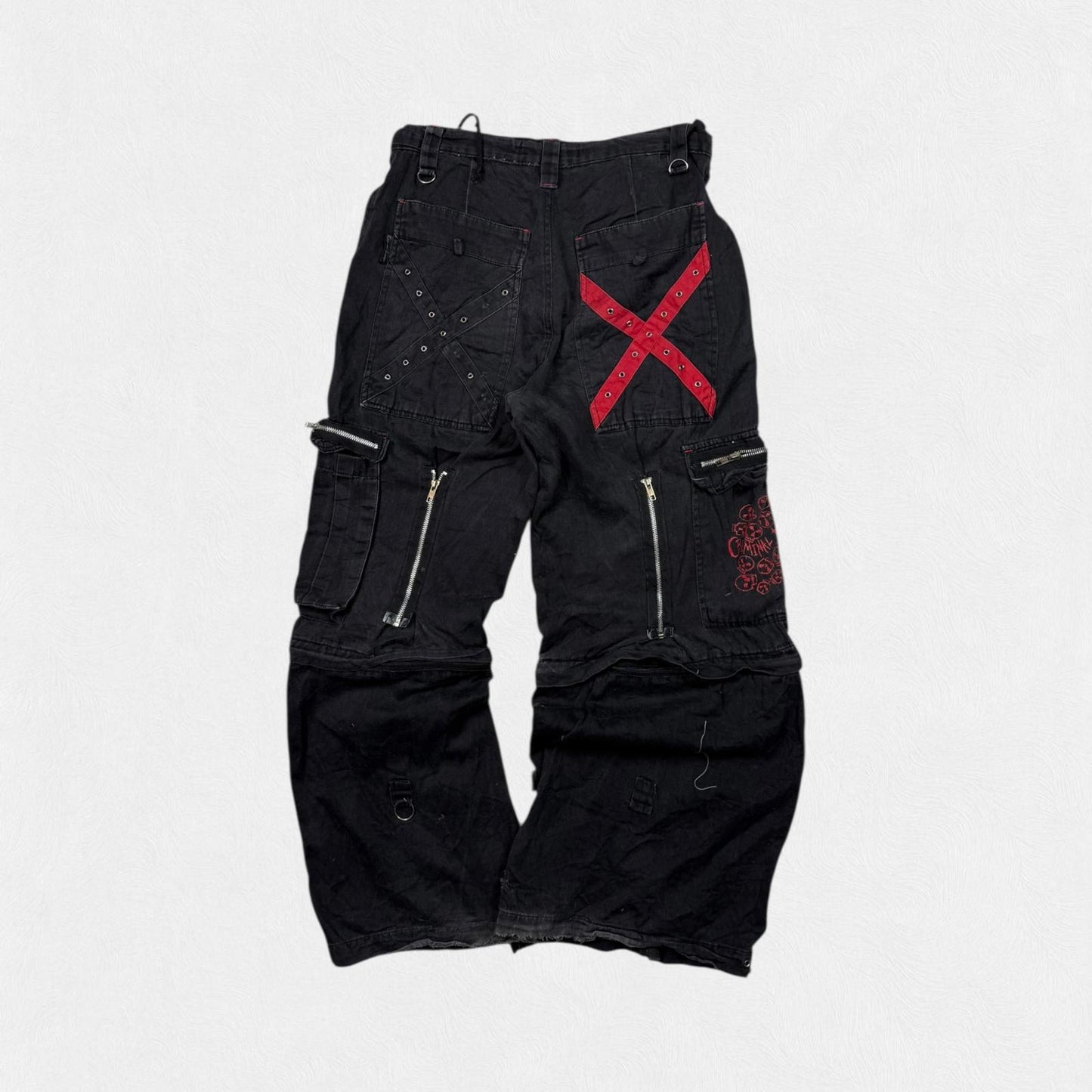 Vintage Criminal damage goth punk baggy Jeans (W32)