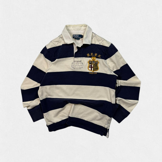 Vintage Polo Ralph Lauren striped rugby polo shirt (M)