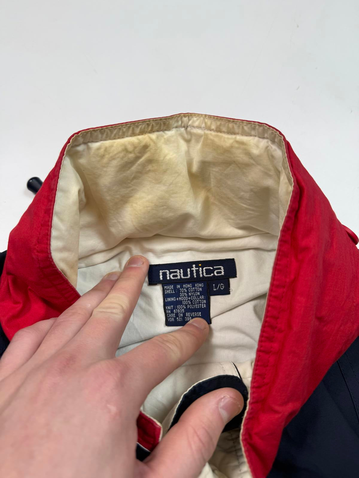 Vintage 90s Nautica competition rain jacket (L)