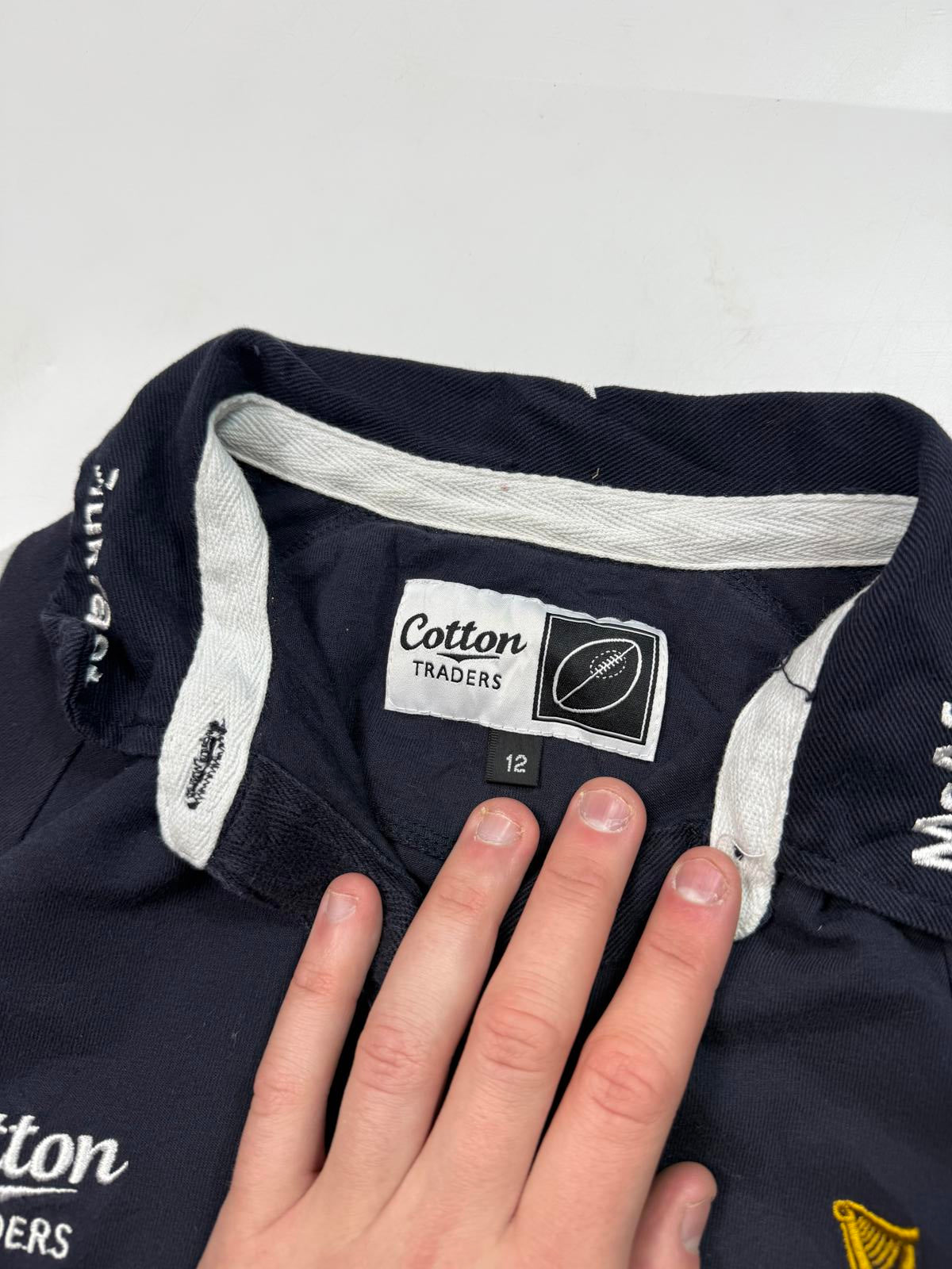 Vintage Sale Sharks 2008/09 cotton traders rugby shirt (Y12)